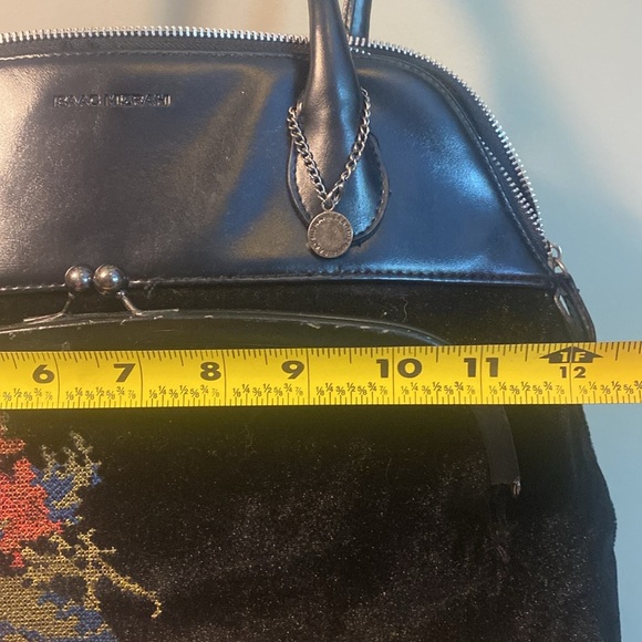 Isaac Mizrahi beautiful velvet/leather/ needle point - Picture 8 of 9